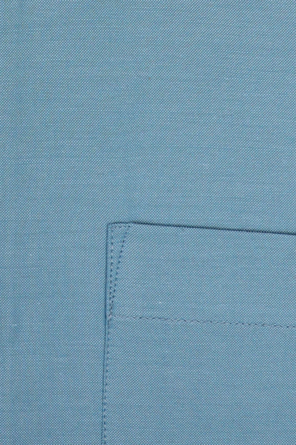 Blue Self Textured Formal Shirt - Image 4