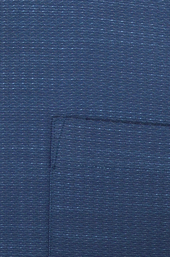 Blue Self Textured Formal Shirt - Image 4