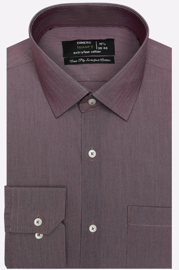 Maroon Dobby Formal Shirt