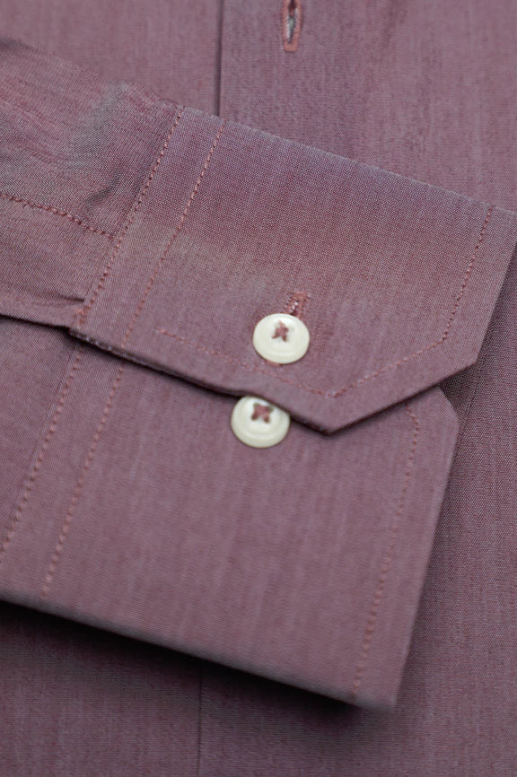 Maroon Dobby Formal Shirt - Image 3