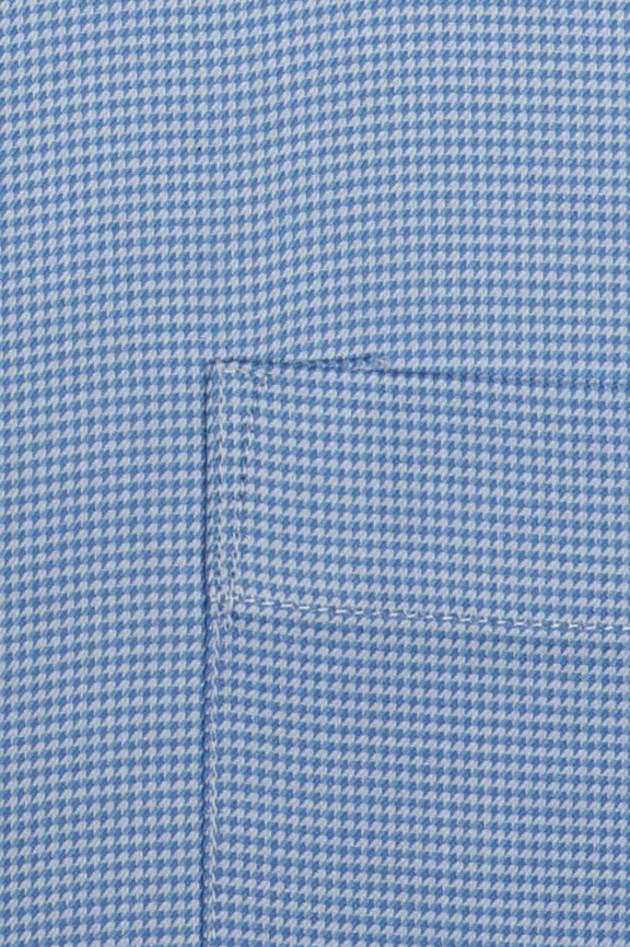 Blue Self Textured Formal Shirt - Image 4