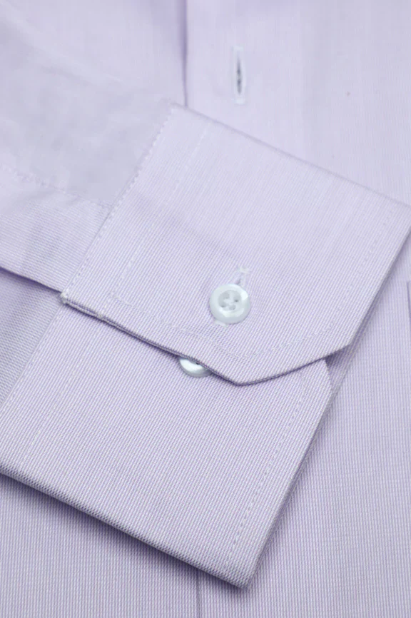 Purple Self Textured Formal Shirt - Image 3