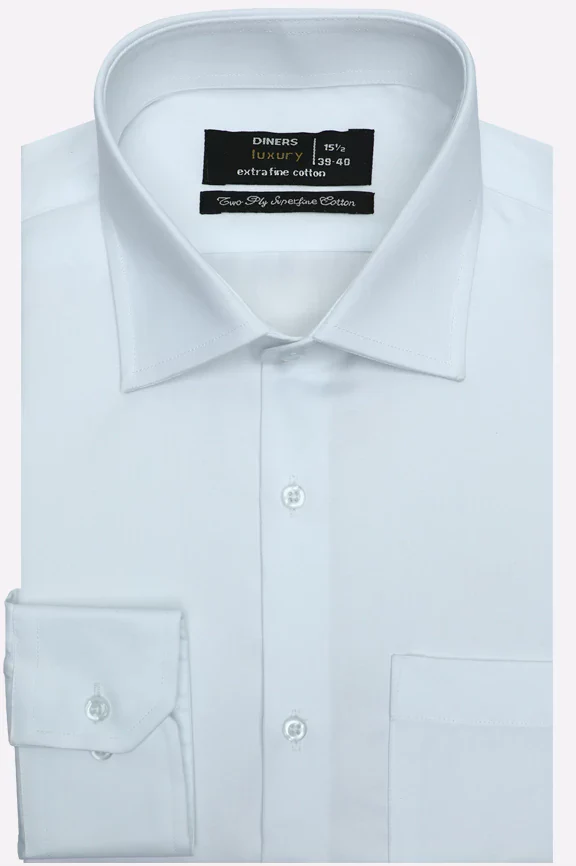 Off White Self Textured Formal Shirt
