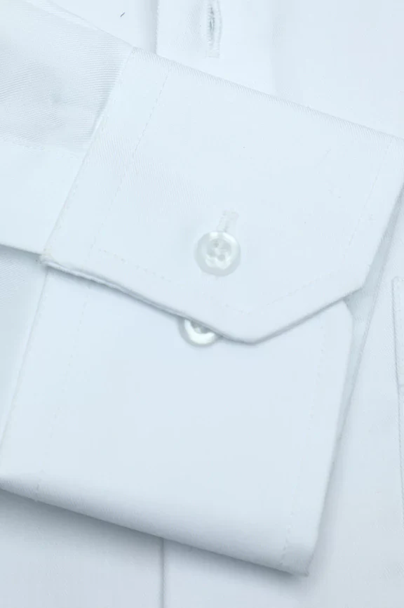 Off White Self Textured Formal Shirt - Image 3