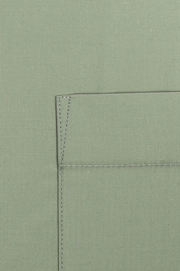 Light Green Plain Formal Shirt - Image 4