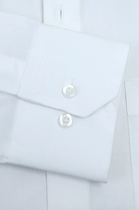 White Plain Formal Shirt - Image 3