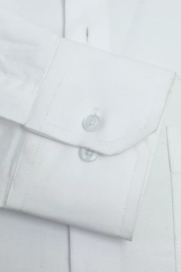 White Plain Formal Shirt - Image 3