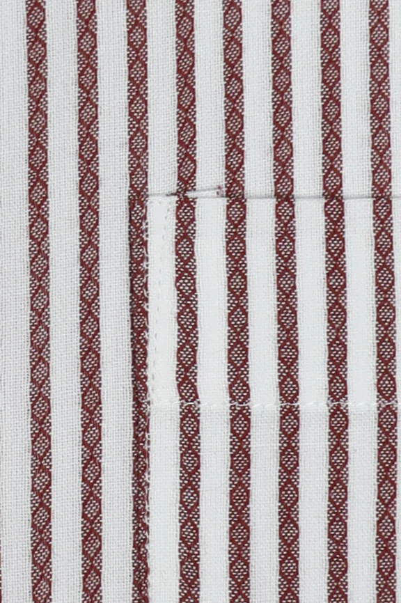 Red Bengal Stripes Formal Shirt - Image 4