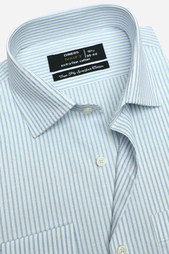 White Stripes Formal Shirt - Image 2