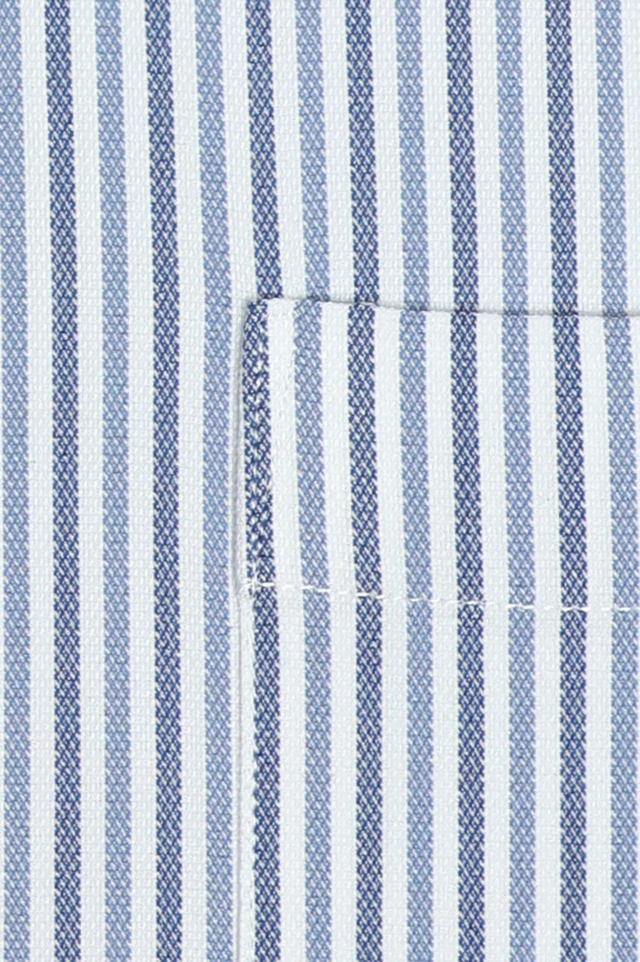Blue Pinstripes Formal Shirt - Image 4