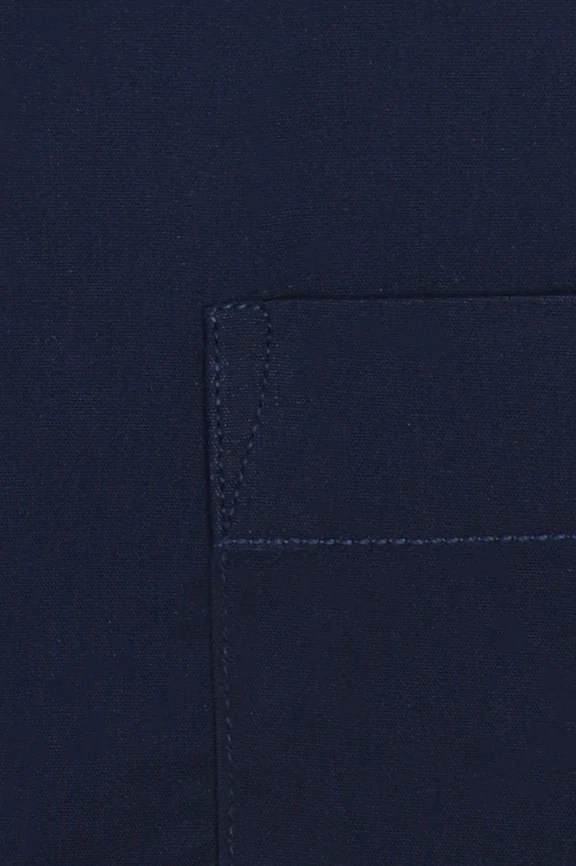 Navy Blue Plain Formal Shirt - Image 4