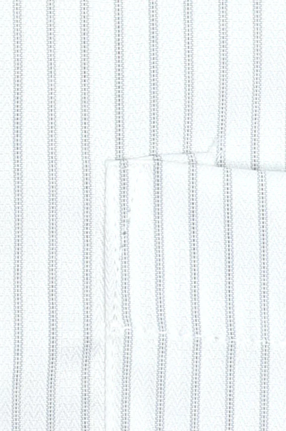 White Hairline Stripe Formal Shirt - Image 4