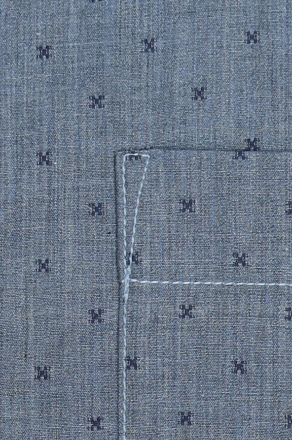 Grey Textured Formal Shirt - Image 4