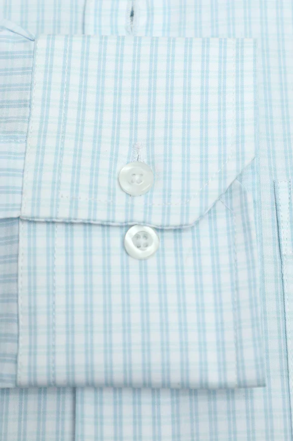 Blue Check Formal Shirt - Image 3