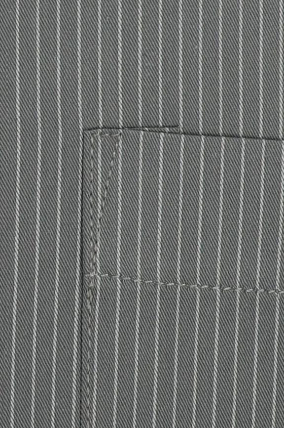 Grey Pinstripe Formal Shirt - Image 4