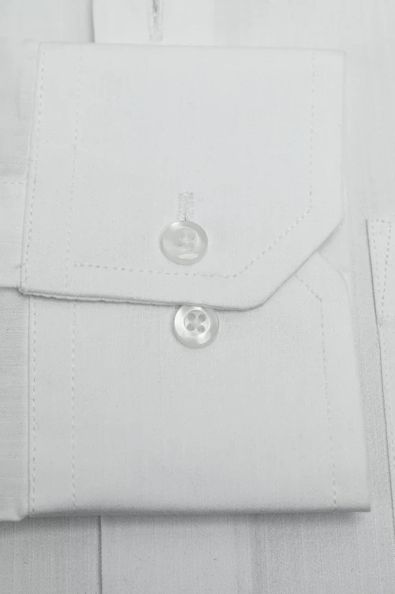 White Plain Formal Shirt - Image 3