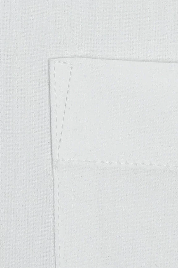 White Plain Formal Shirt - Image 4