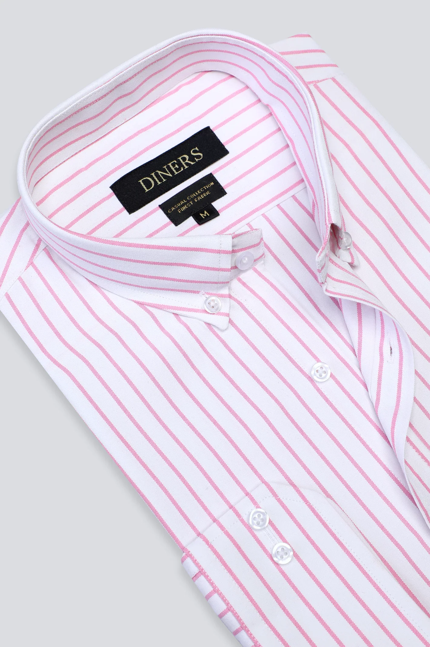 Pink Pinstripe Casual Shirt - Image 2