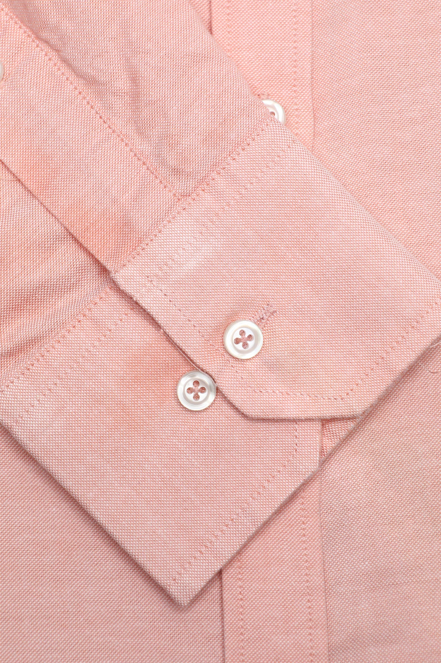 Peach Self Textured Casual Shirt - Image 3