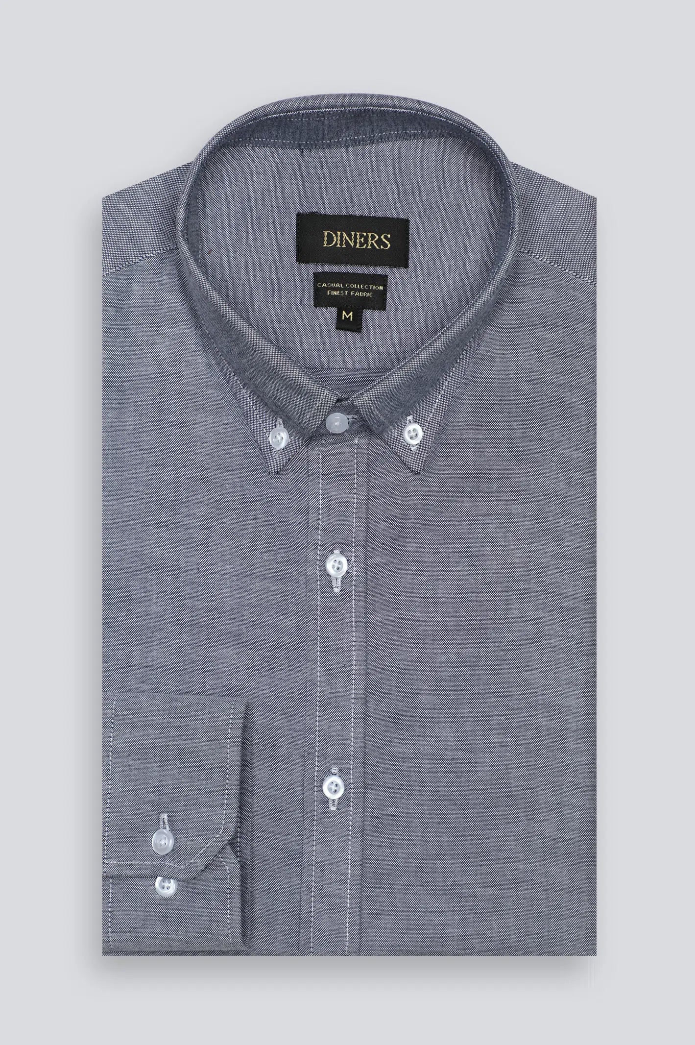 Black Textured Casual Shirt