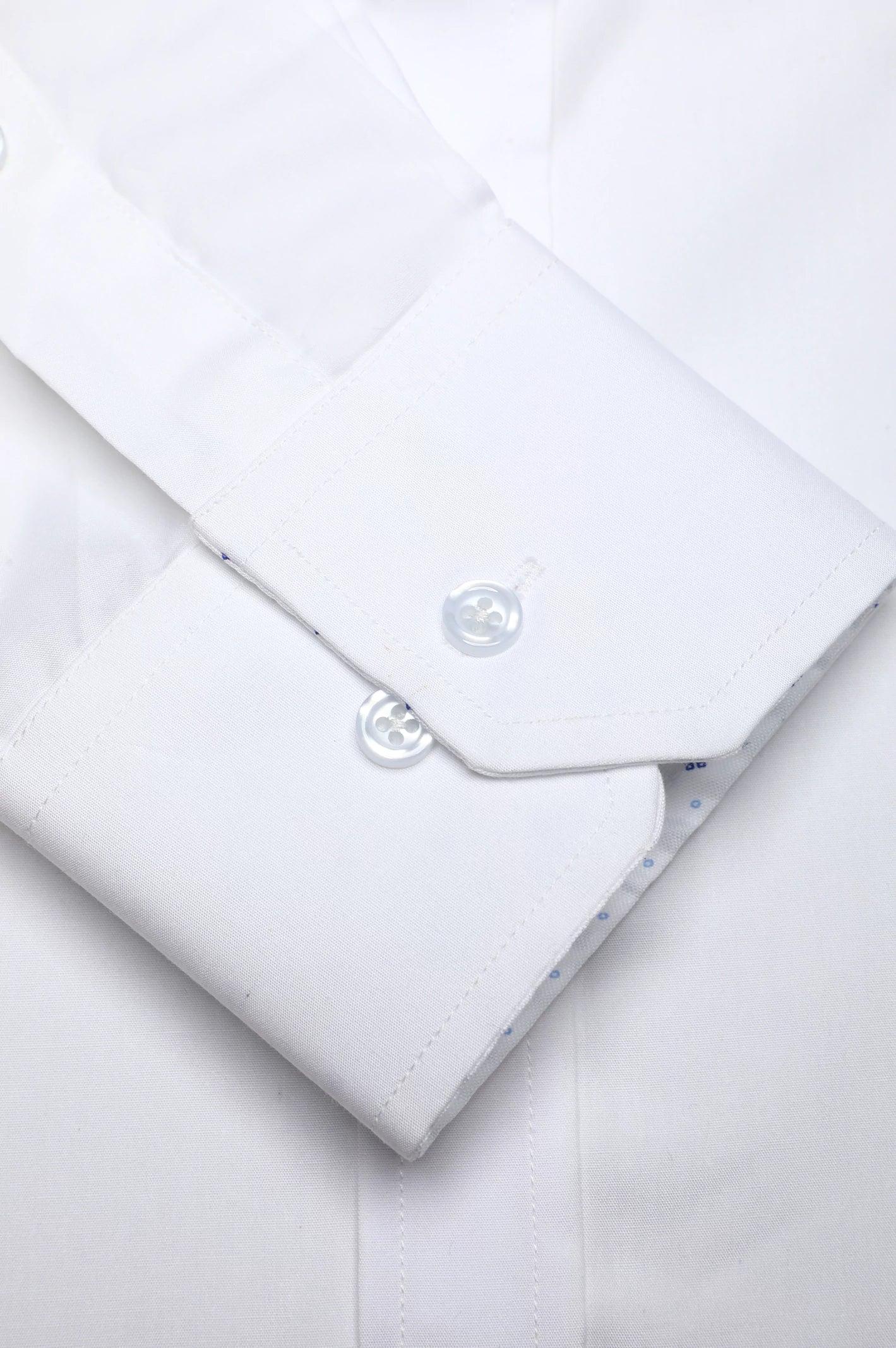 White Plain Casual Shirt - Image 3