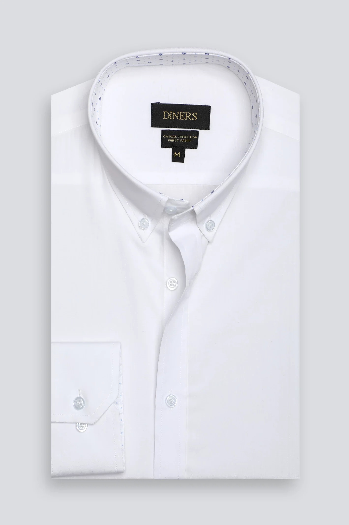 White Plain Casual Shirt - Image 4