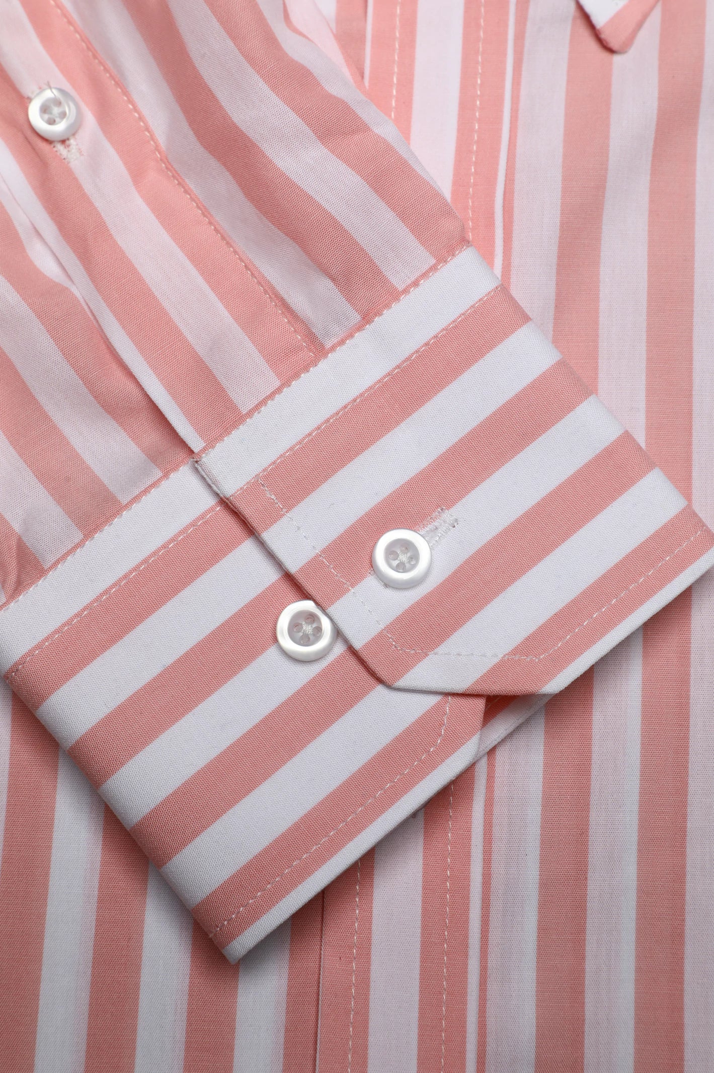 Pink Awning Stripe Casual Shirt - Image 3
