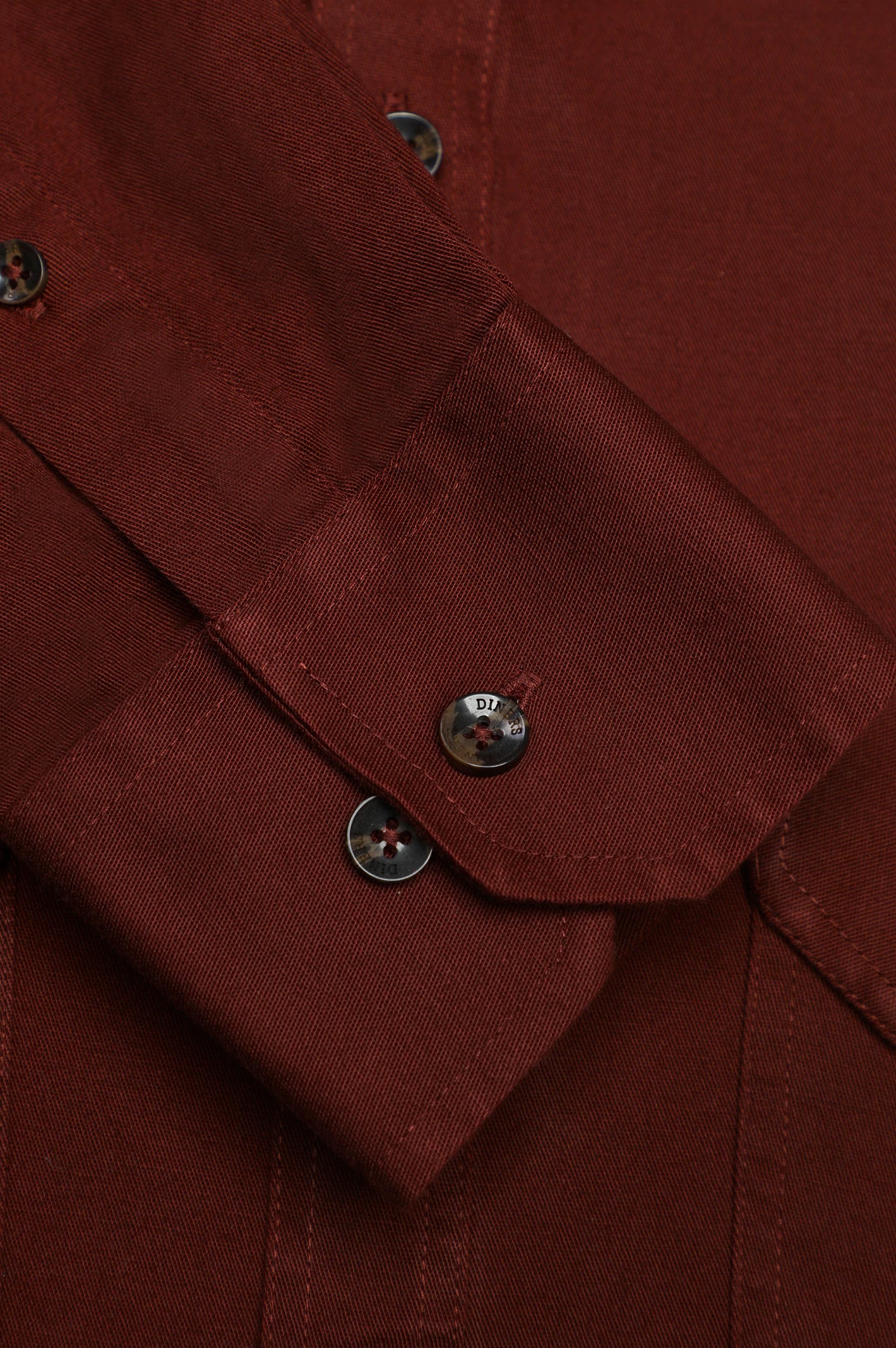 Maroon Twill Textured Casual Shirt - Image 3
