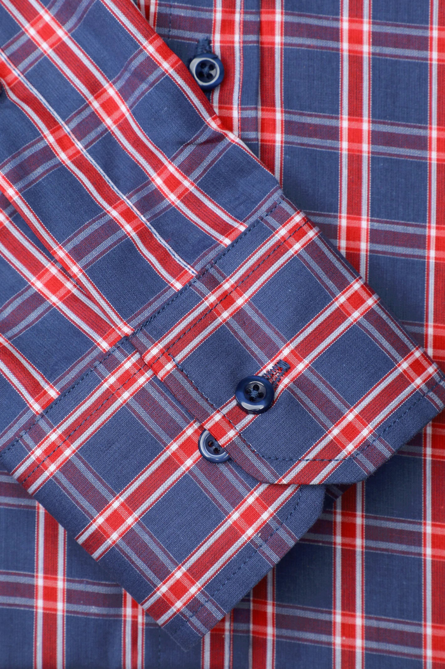 Multicolor Windowpane Check Casual Shirt - Image 3
