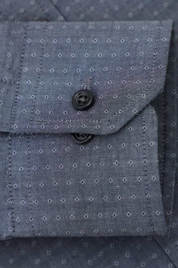 Black Self Textured Casual Shirt - Image 3