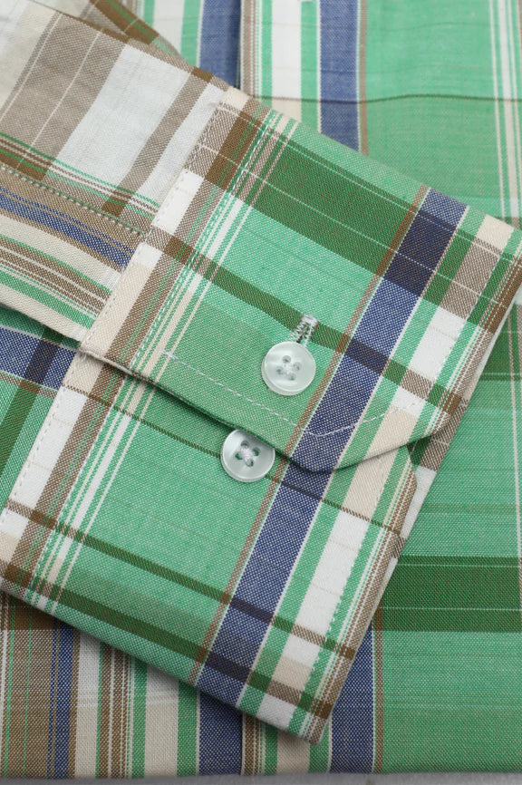 Multicolor Glen Plaid Check Casual Shirt - Image 3