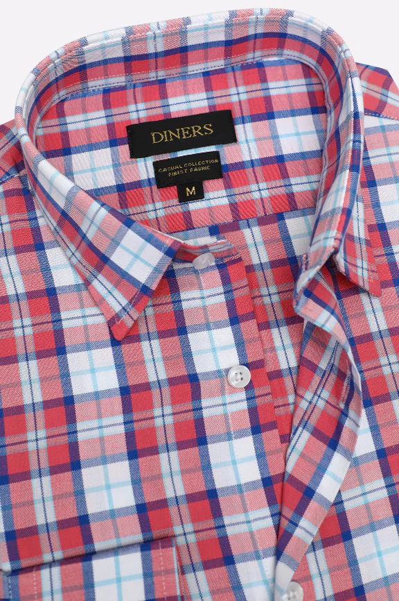Multicolor Plaid Check Casual Shirt - Image 2