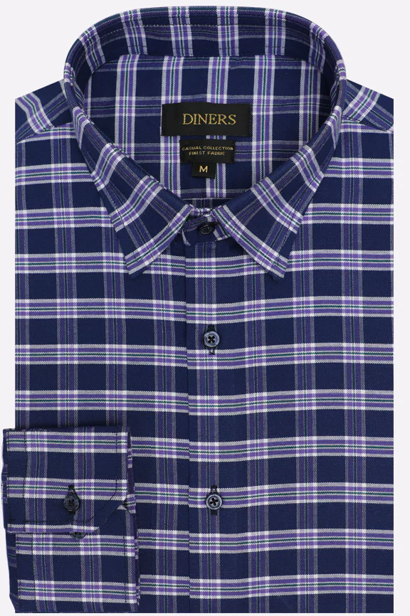 Multicolor Tattersall Check Casual Shirt