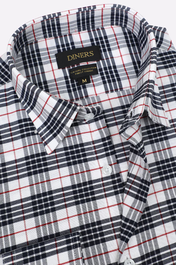 Black Tattersall Check Casual Shirt - Image 2