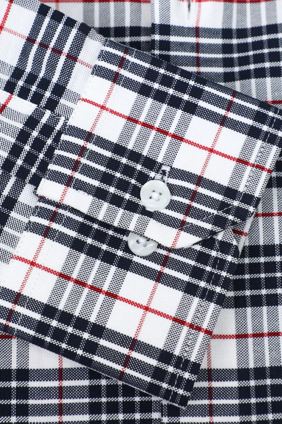 Black Tattersall Check Casual Shirt - Image 3