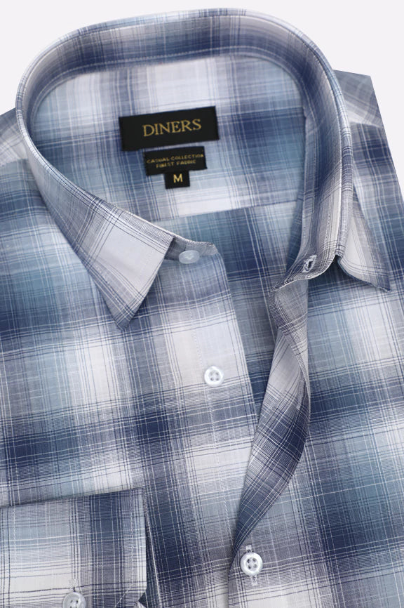 Multicolor Glen Plaid Check Casual Shirt - Image 2