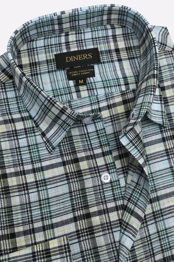 Multicolor Tartan Check Casual Shirt - Image 2
