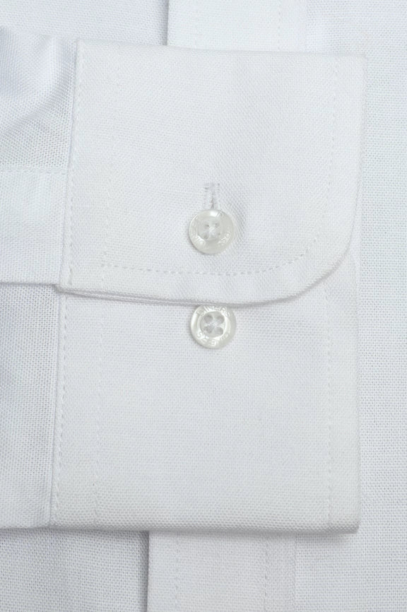 White Self Textured Casual Shirt - Image 3