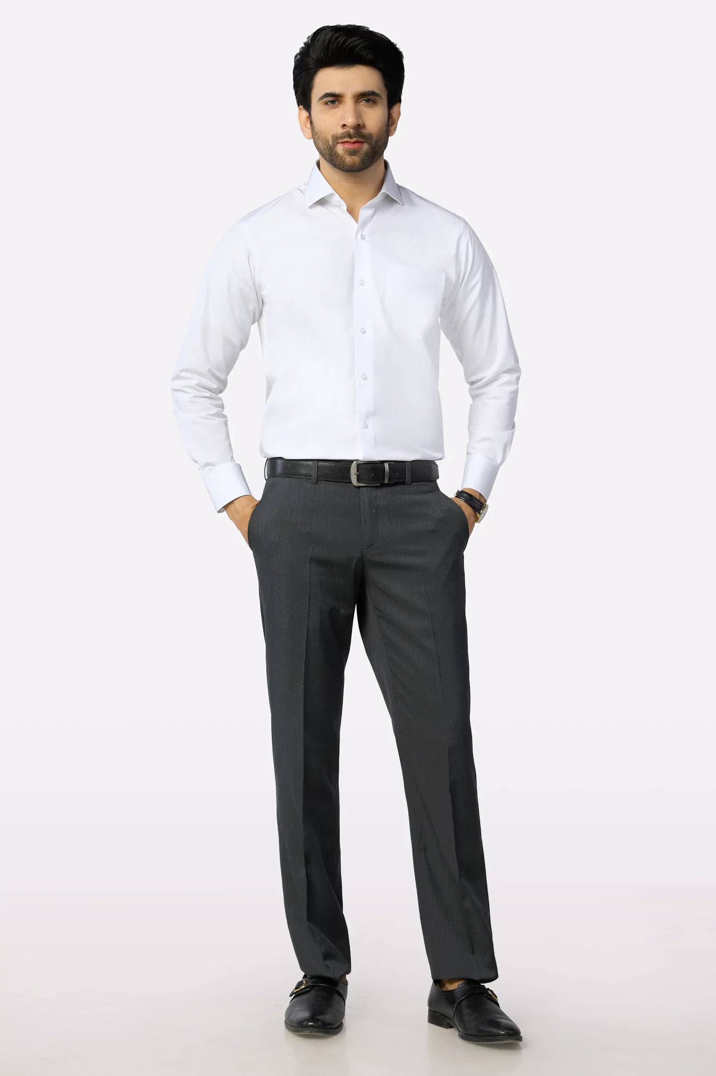 White Plain Formal Autograph Shirt - Image 2