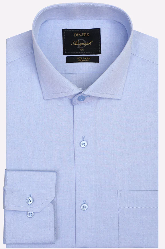 Blue Self Formal Autograph Shirt