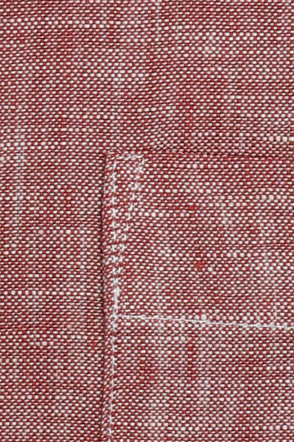 Red Formal Autograph Linen Shirt - Image 4