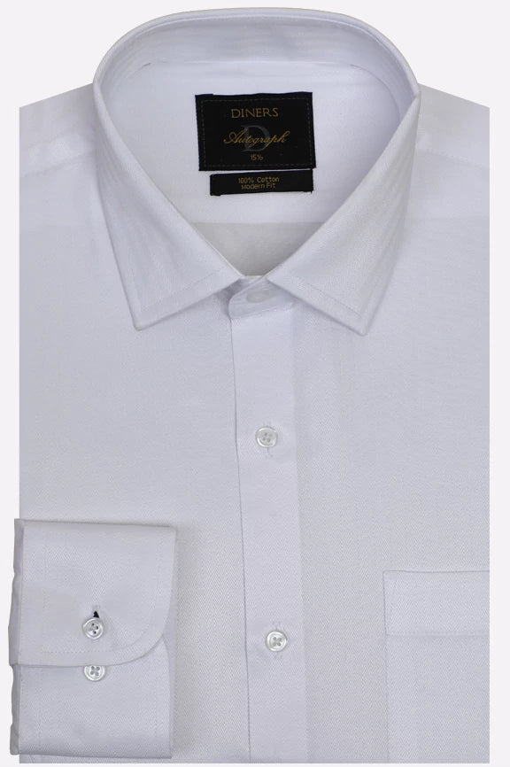 White Dobby Formal Autograph Shirt