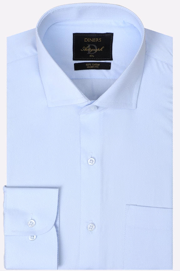 Sky Blue Dobby Self Formal Autograph Shirt