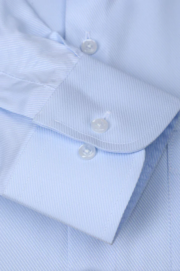 Sky Blue Dobby Self Formal Autograph Shirt - Image 3