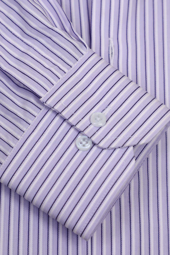 Purple Stripes Formal Autograph Shirt - Image 3