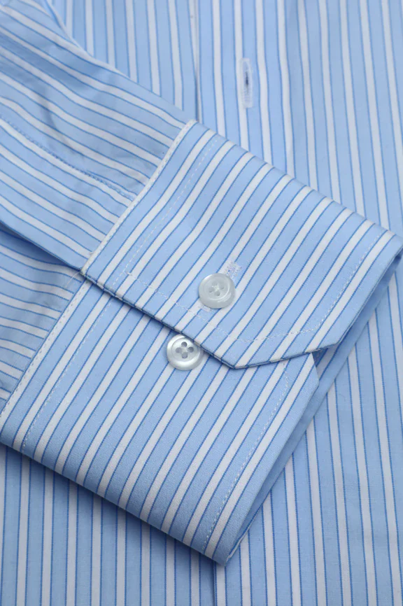 Blue Stripes Formal Autograph Shirt - Image 3