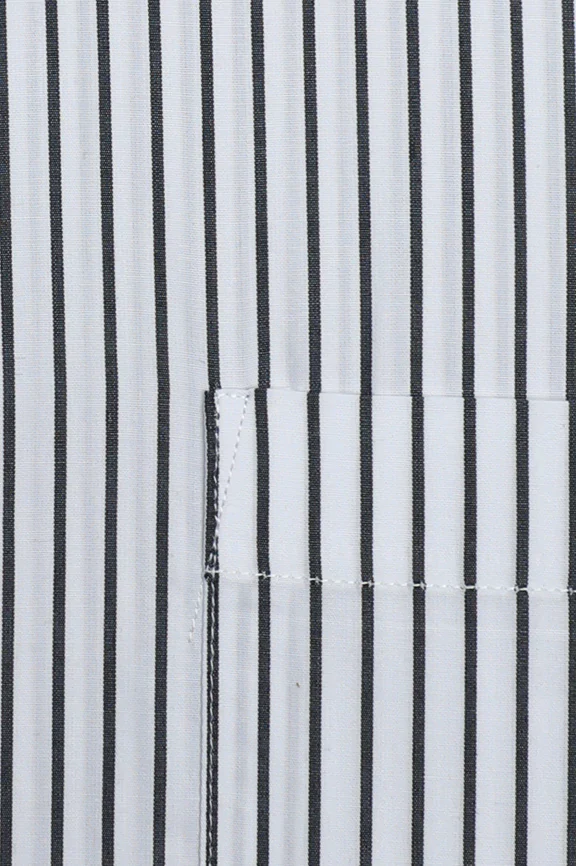 White Pinstripes Formal Autograph Shirt - Image 4