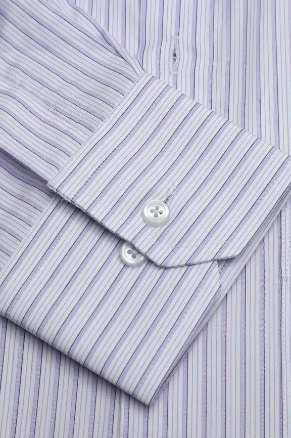 Purple Pencil Stripes Formal Autograph Shirt - Image 3
