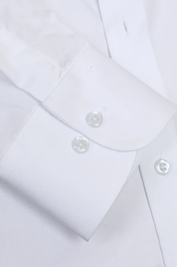 White Plain Formal Autograph Shirt - Image 3