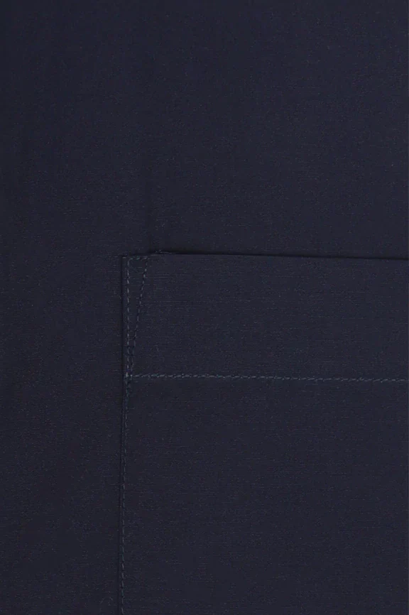 Navy Blue Plain Formal Autograph Shirt - Image 4